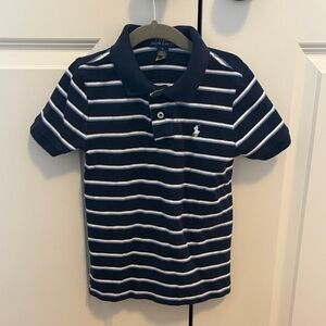 Ralph Lauren Kids Polo in Navy and White Stripes